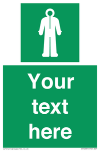 Custom sign safe condition Survival clothing